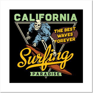 California the best wave forever Posters and Art